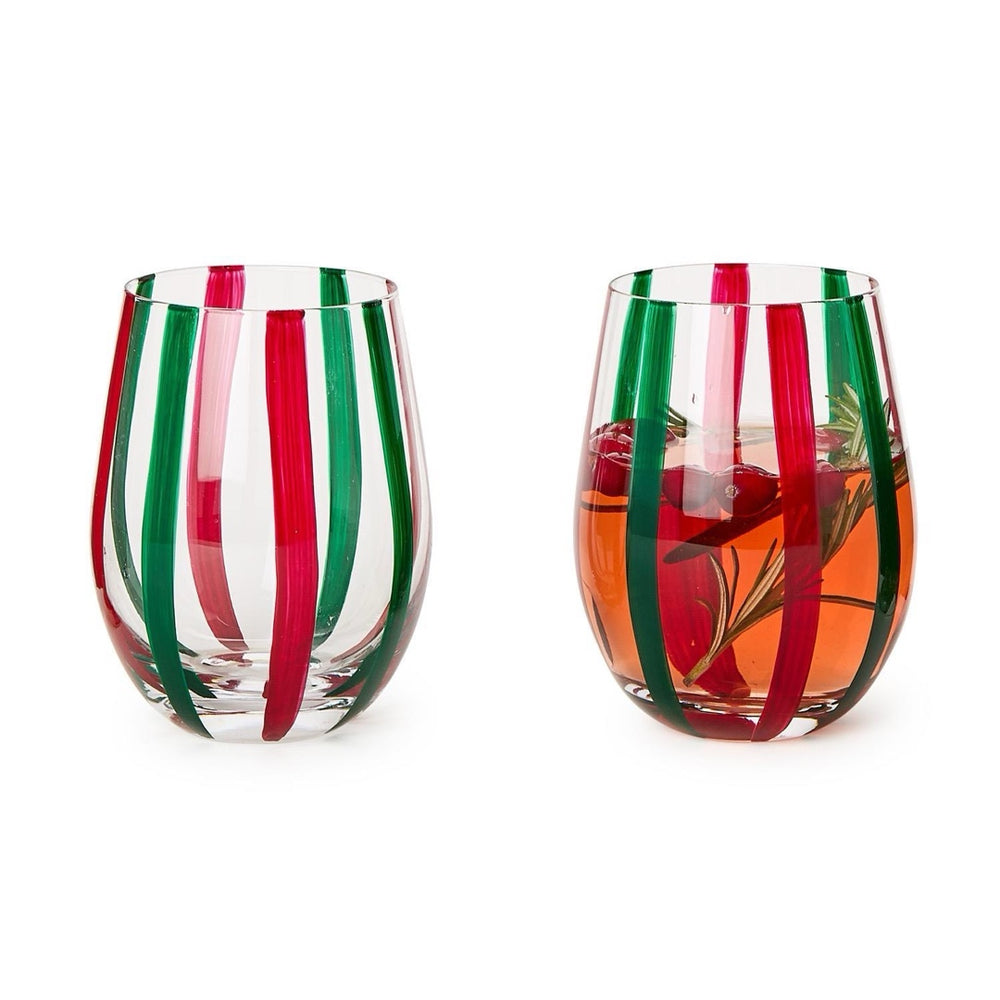 Holiday Cheer Stemless Wine Glass
