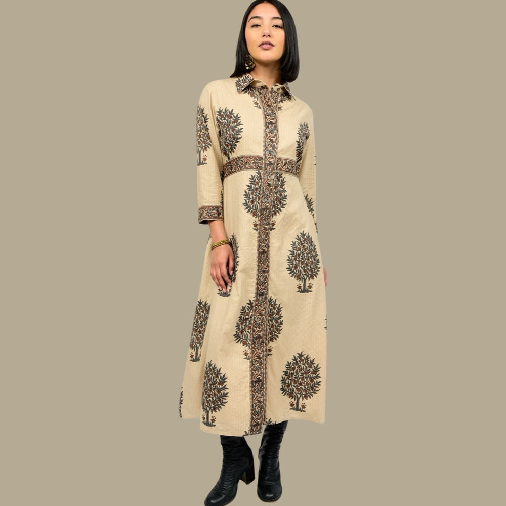 The Autumn Grove Midi Dress