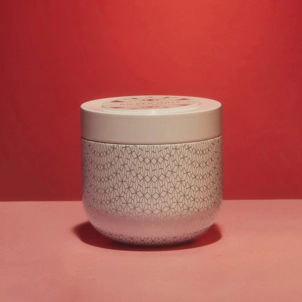 Volcano White Opal Gilded Tin Candle