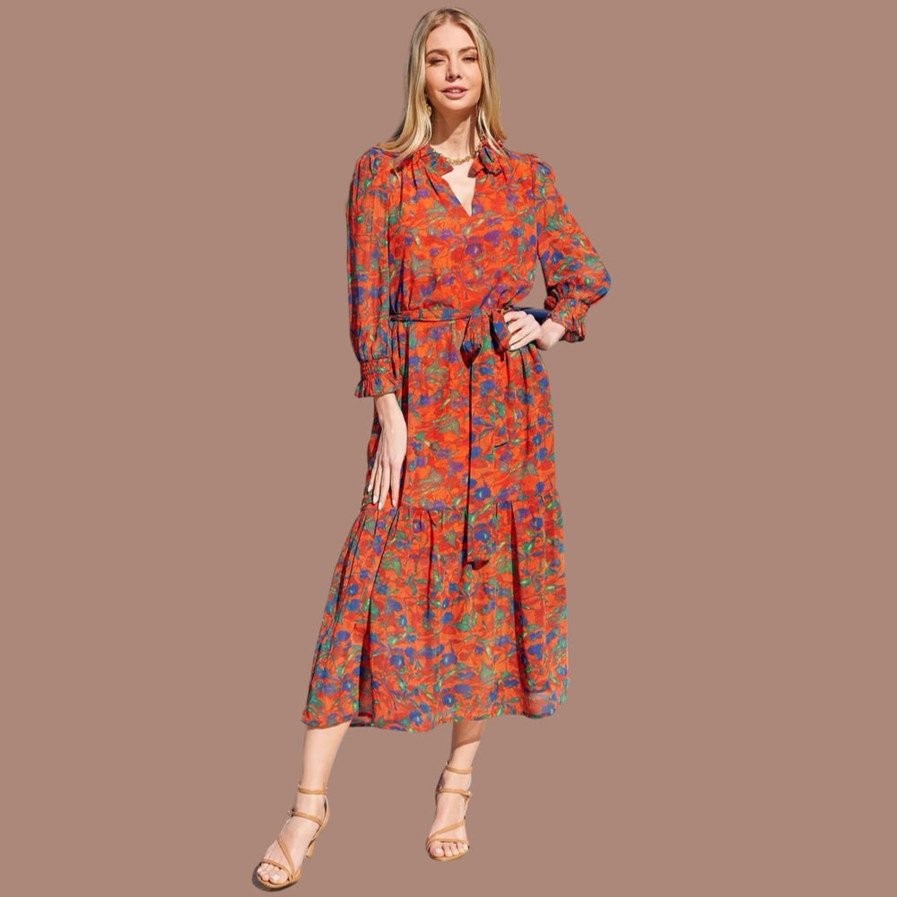 The Odessa Split-Neck Maxi Dress