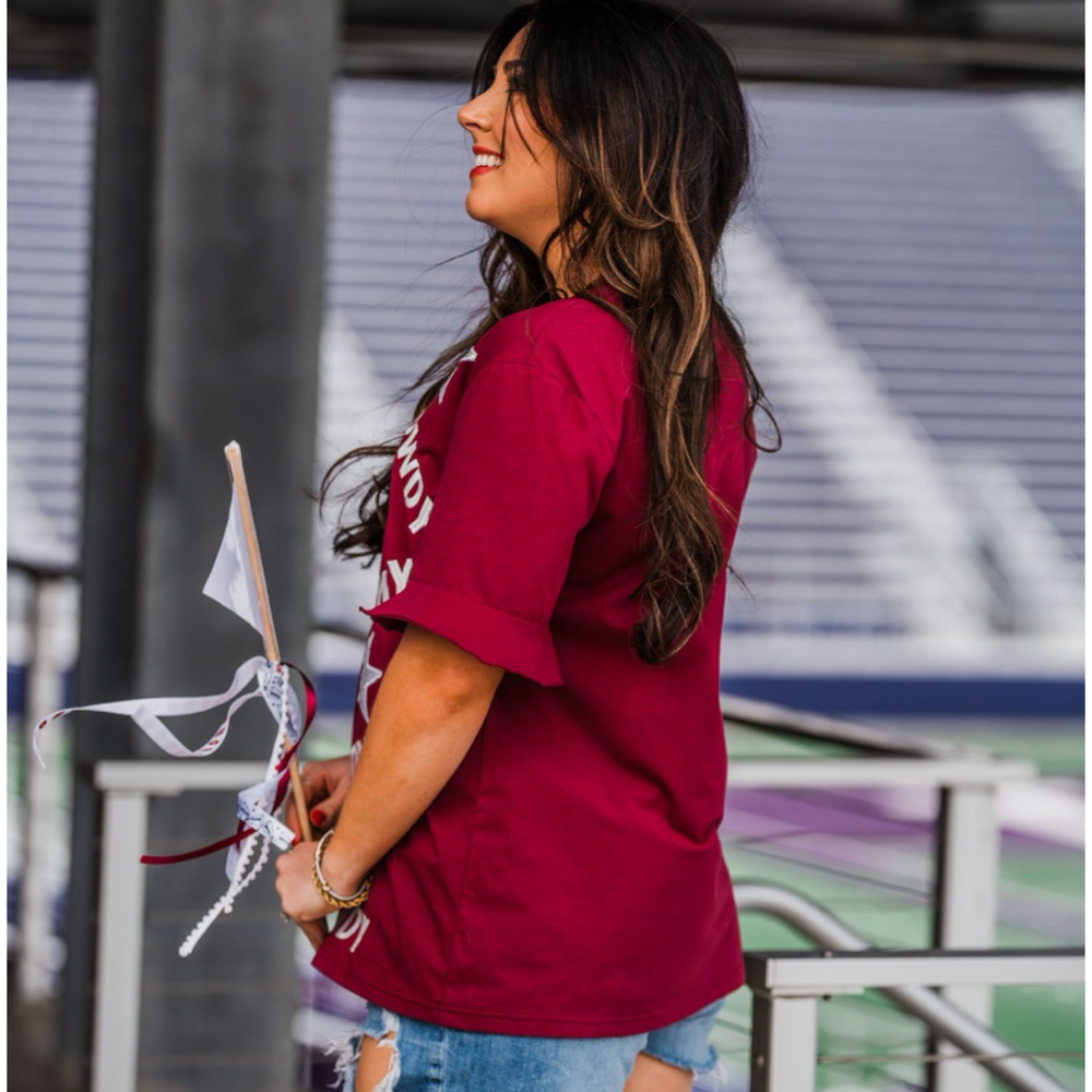 Maroon Shine Bright Tee