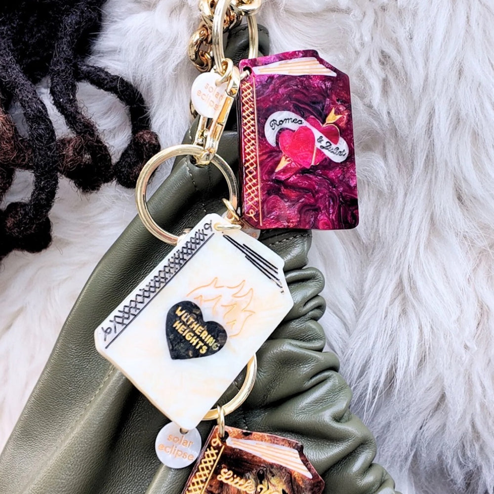 Wuthering Heights Book Bag Charm + Keychain