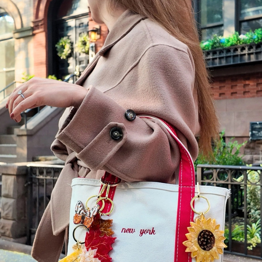 Tiger Moth Bag Charm + Keychain