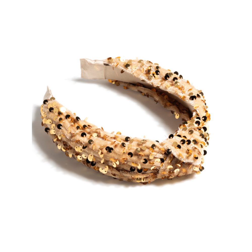 Knotted Sequins Headband