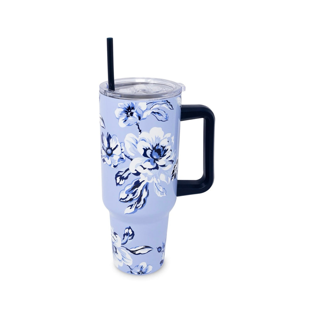 Floral Toile Tumbler