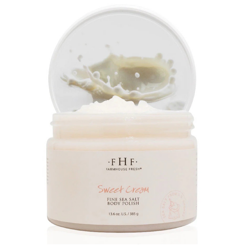 Sweet Cream Fine Sea Salt Body Scrub