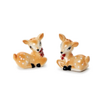 Vintage Deer Hand-Painted Salt and Pepper Shaker Set