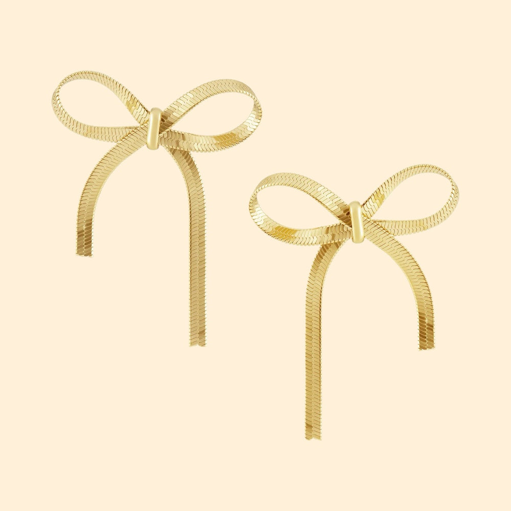 The Lily Mini Bow Stud Earrings