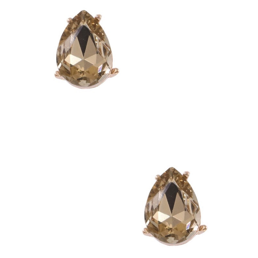 The Phillipa Glass Jewel Teardrop Earrings