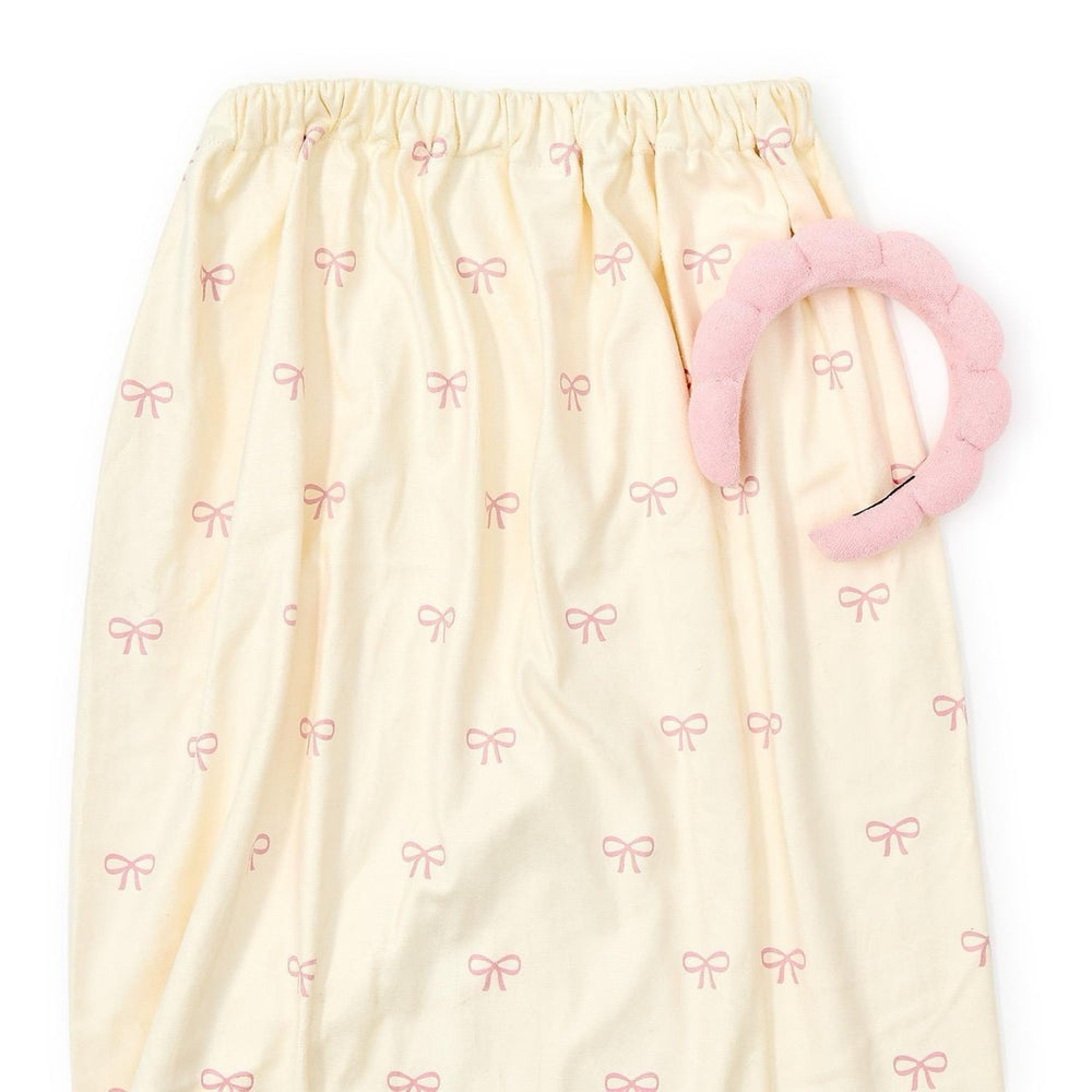 Coquette Spa Time Headband and Snap Closure Wrap Towel Set