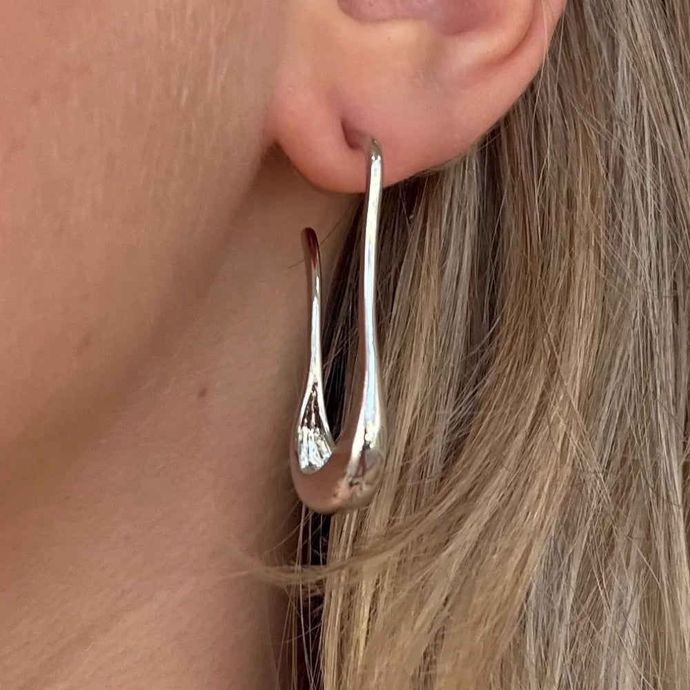 Silver Dali Drop Earrings