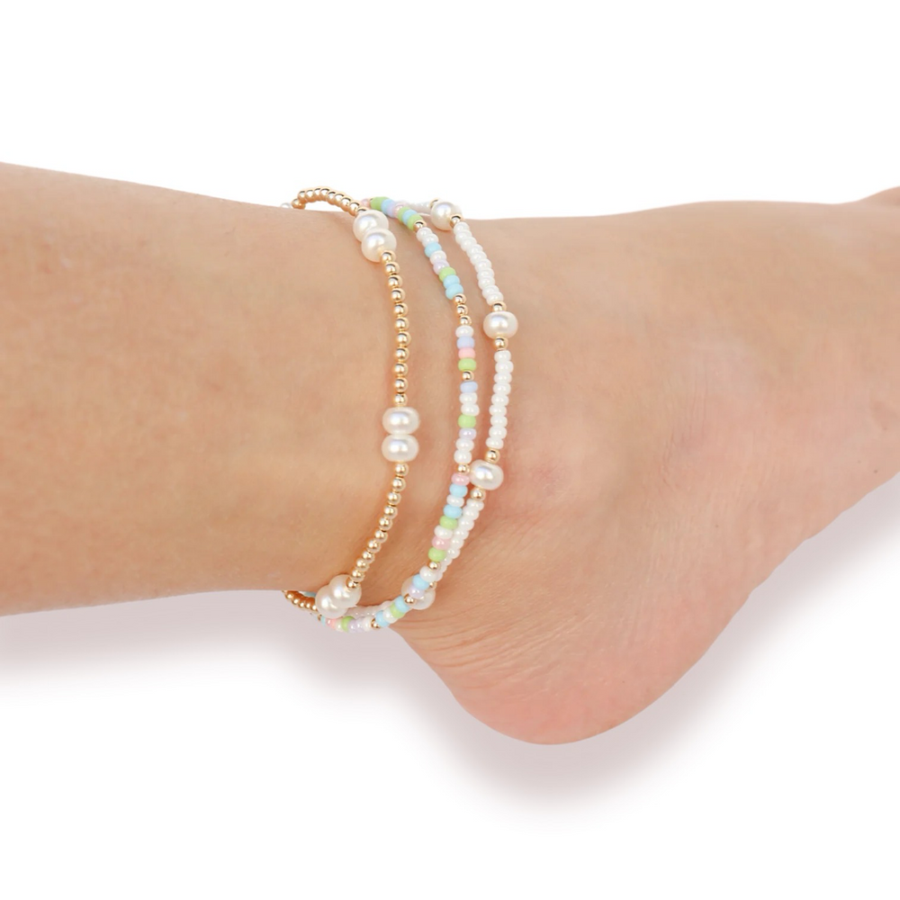 Luster White Pearl Anklet