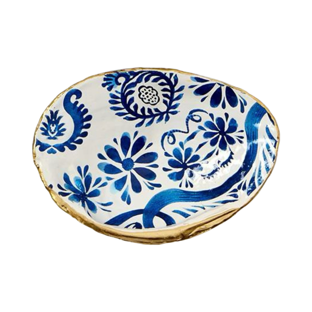 Painted Shell Trinket Dish