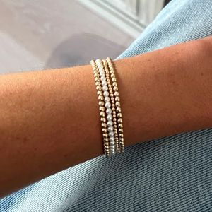 KYLAR MACK 3MM White Pearl Bracelet