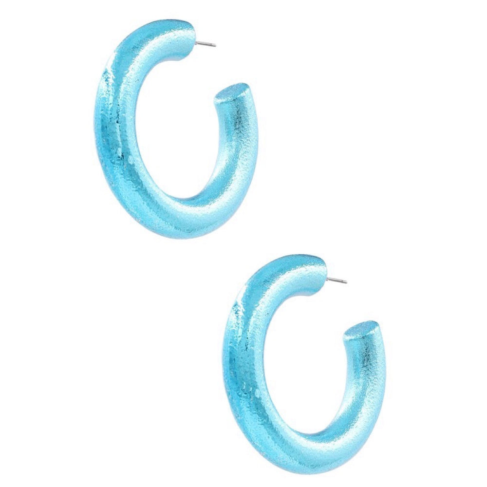 The Bridget Sparkle Hoop Earring