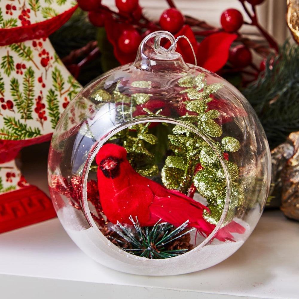 Cardinal Winter Scene Ornament