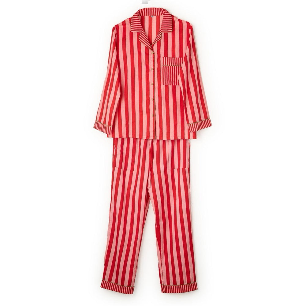 Peppermint Stripe Pajama Set