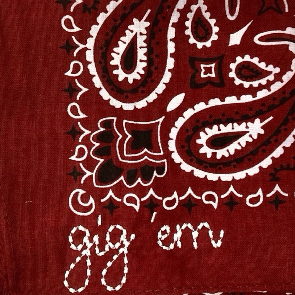 Gig 'Em Embroidered Bandana