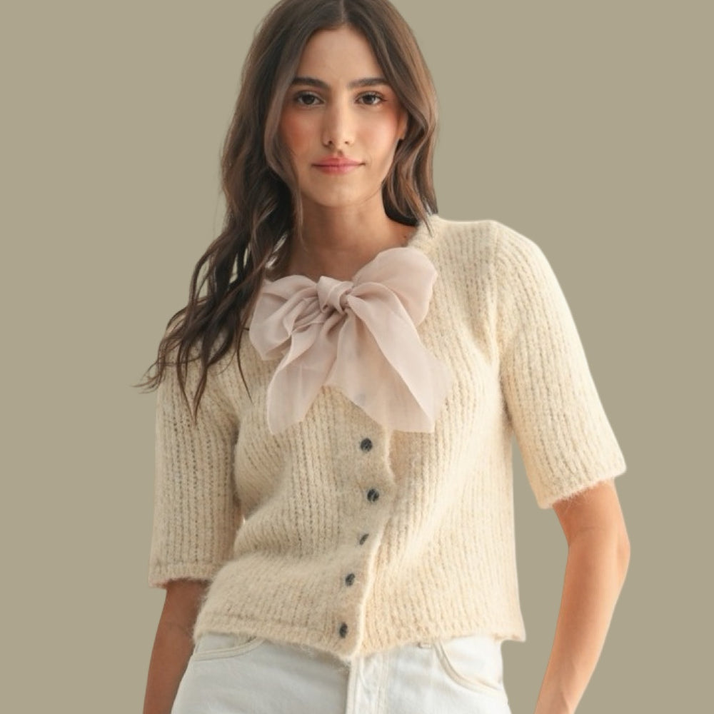 The Belle Bow Cardigan