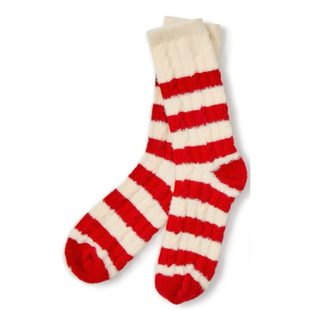 Candy Cane Cloud Socks