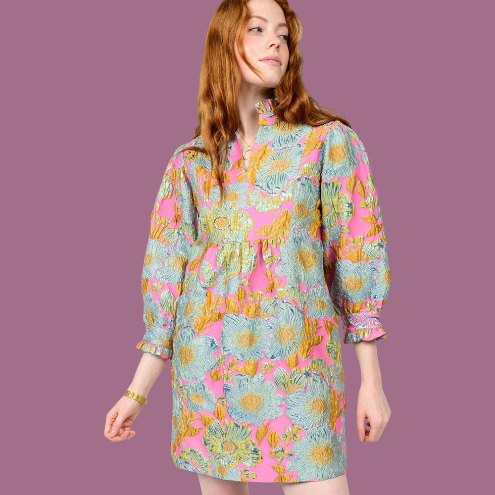 The Mayfair Bloom Brocade Dress