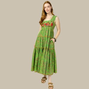 slim fit dress slacks Vera Maxi Artisan Dress – Me369 main image 1