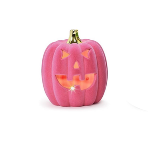 LED Flocked Jack O' Lantern