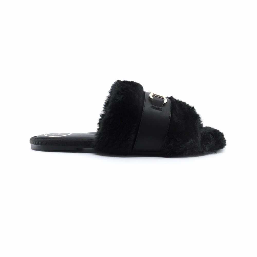 The Black Hanni Horsebit Buckle Slide
