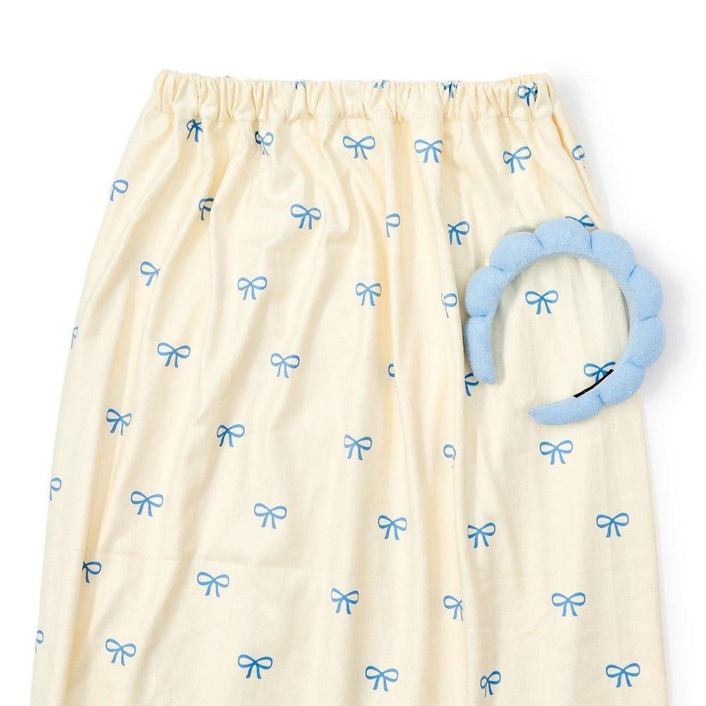 Coquette Spa Time Headband and Snap Closure Wrap Towel Set