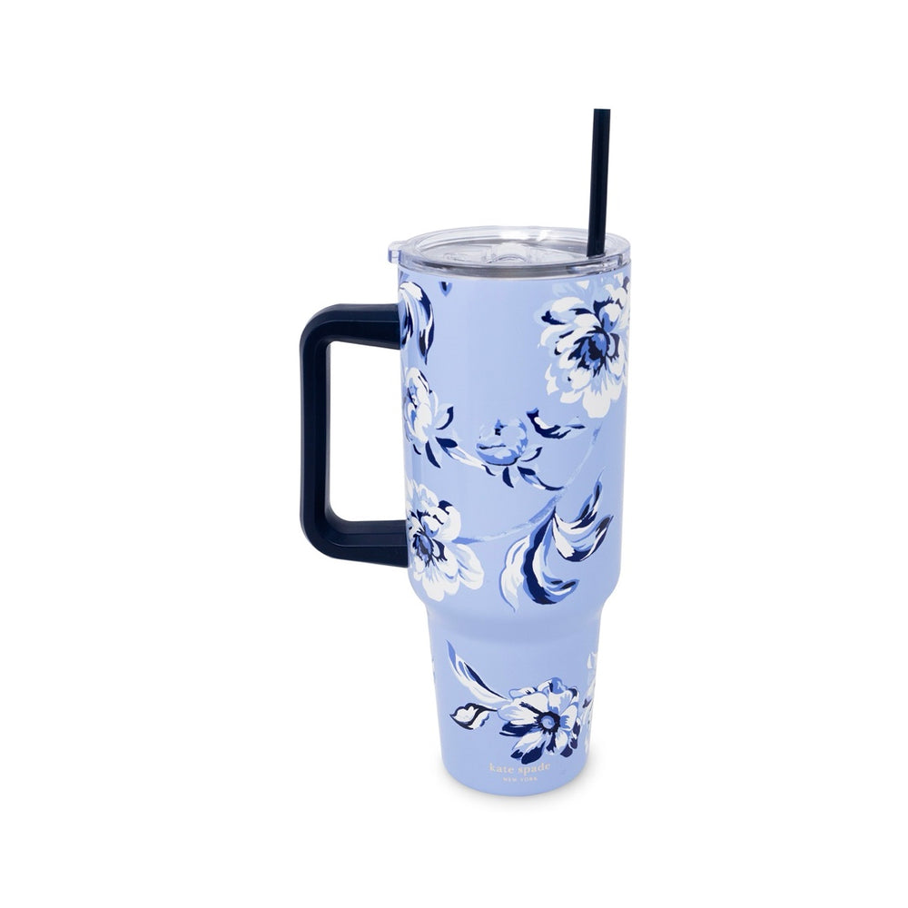 Floral Toile Tumbler