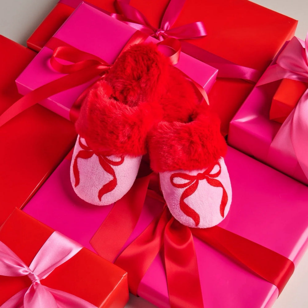 The Red Bow Slippers