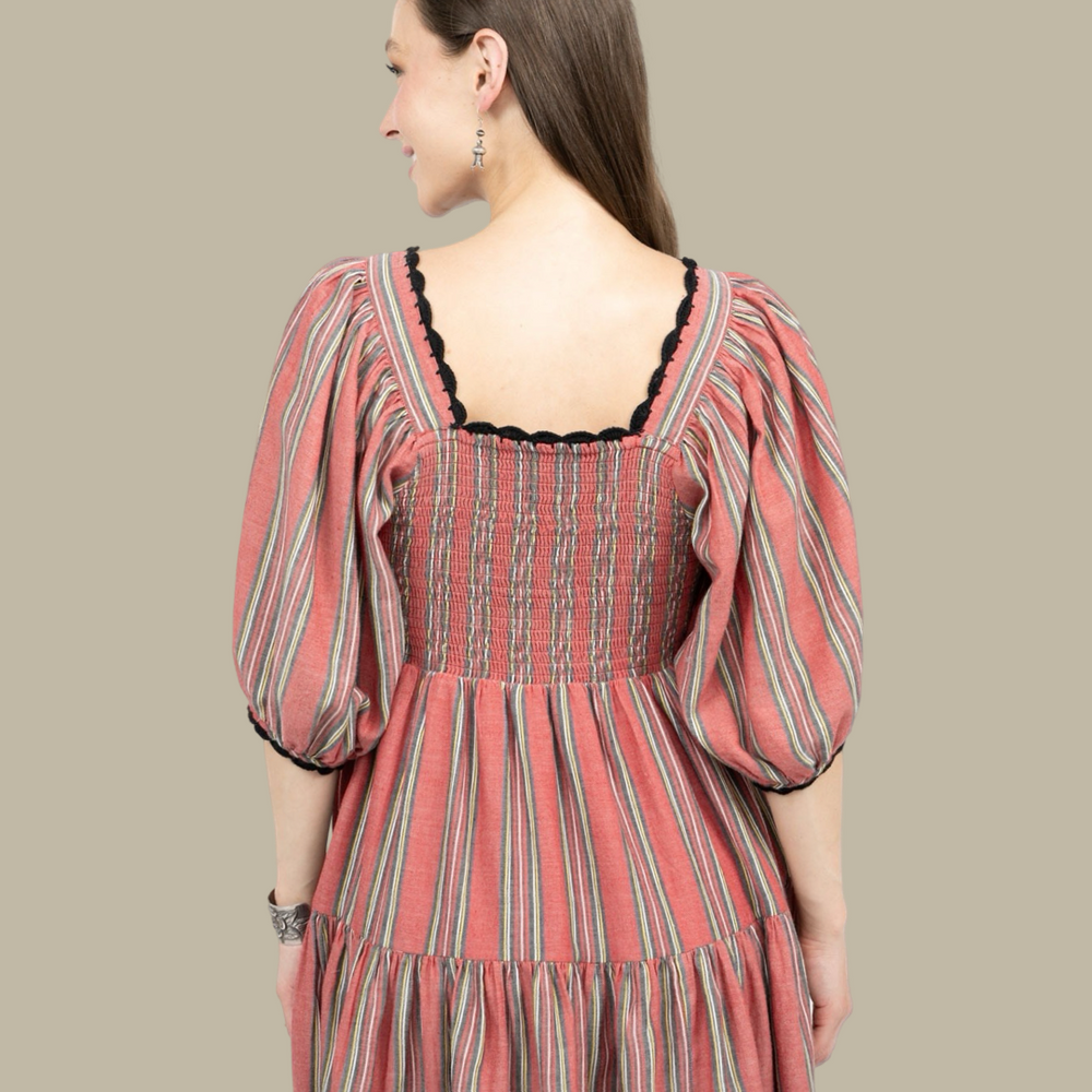 Sierra Red Stripe Dress