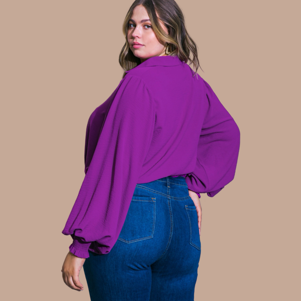 Miles Between Us Violet Top