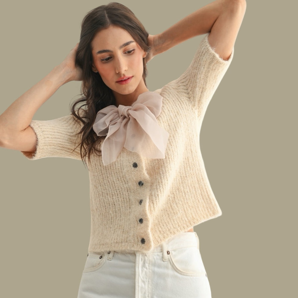 The Belle Bow Cardigan