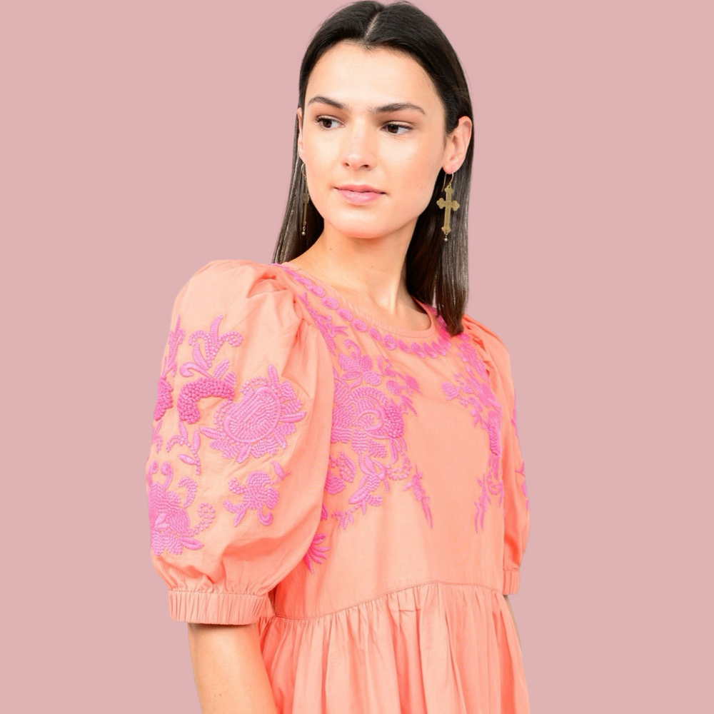 The Coral Lorena Dress
