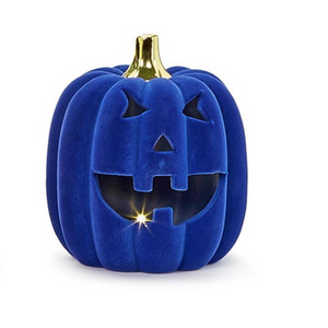 LED Flocked Jack O' Lantern