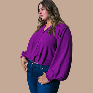 Miles Between Us Violet Top