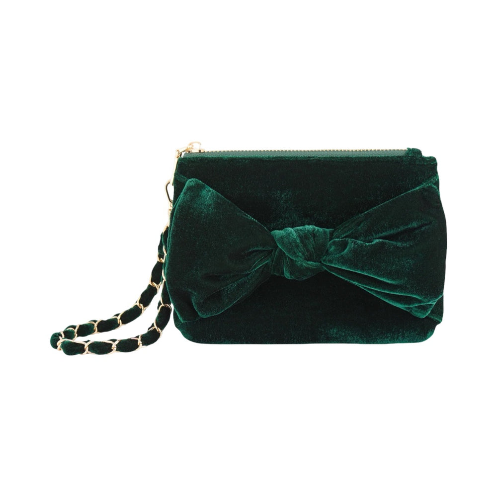 The Emerald Bea Bow Wristlet