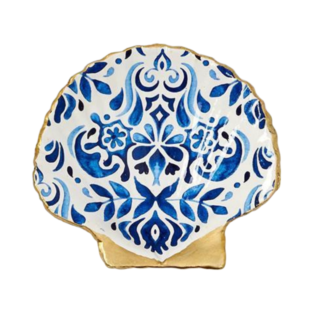 Painted Shell Trinket Dish