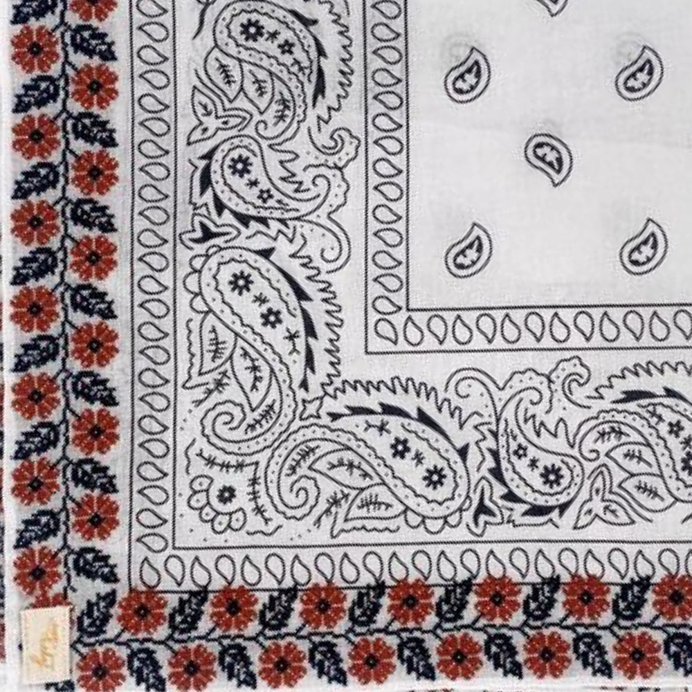 Burnt Orange Frilly Bandana