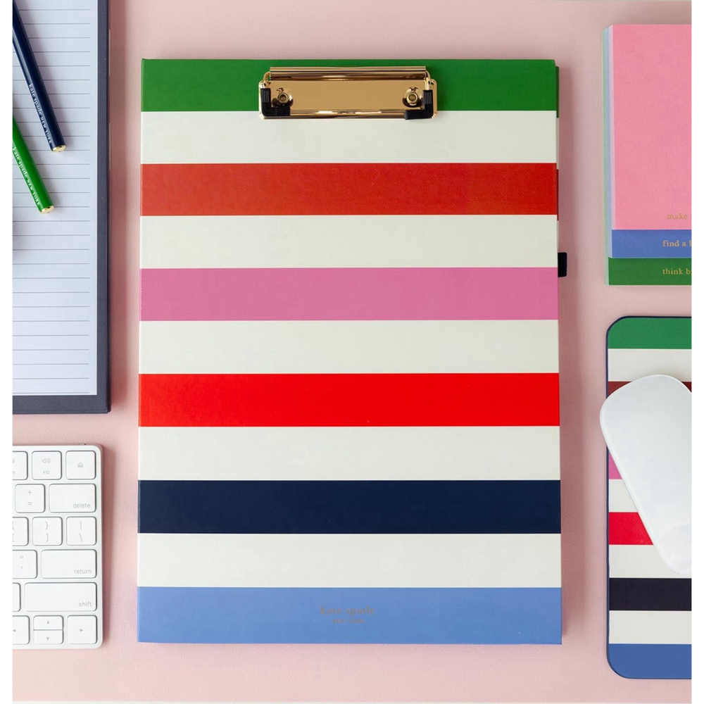 Adventure Stripe Clipboard Folio