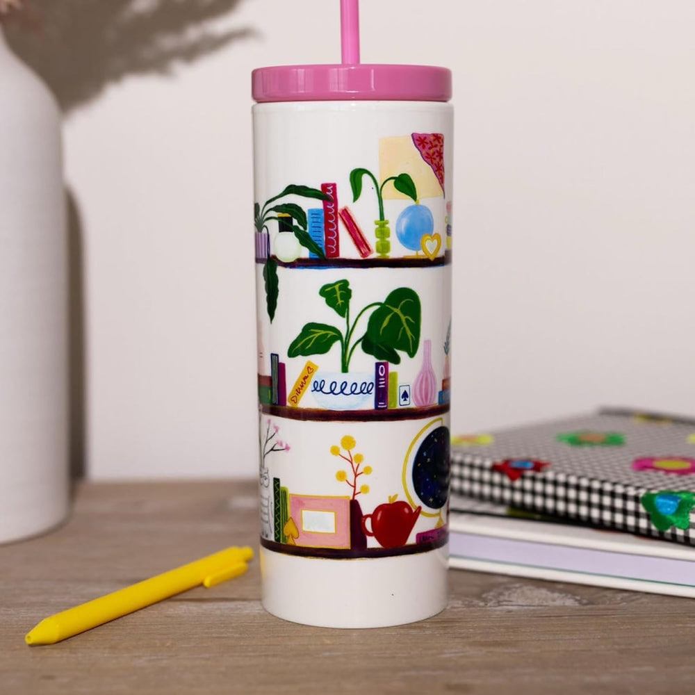 Charmed Library Tumbler with Straw