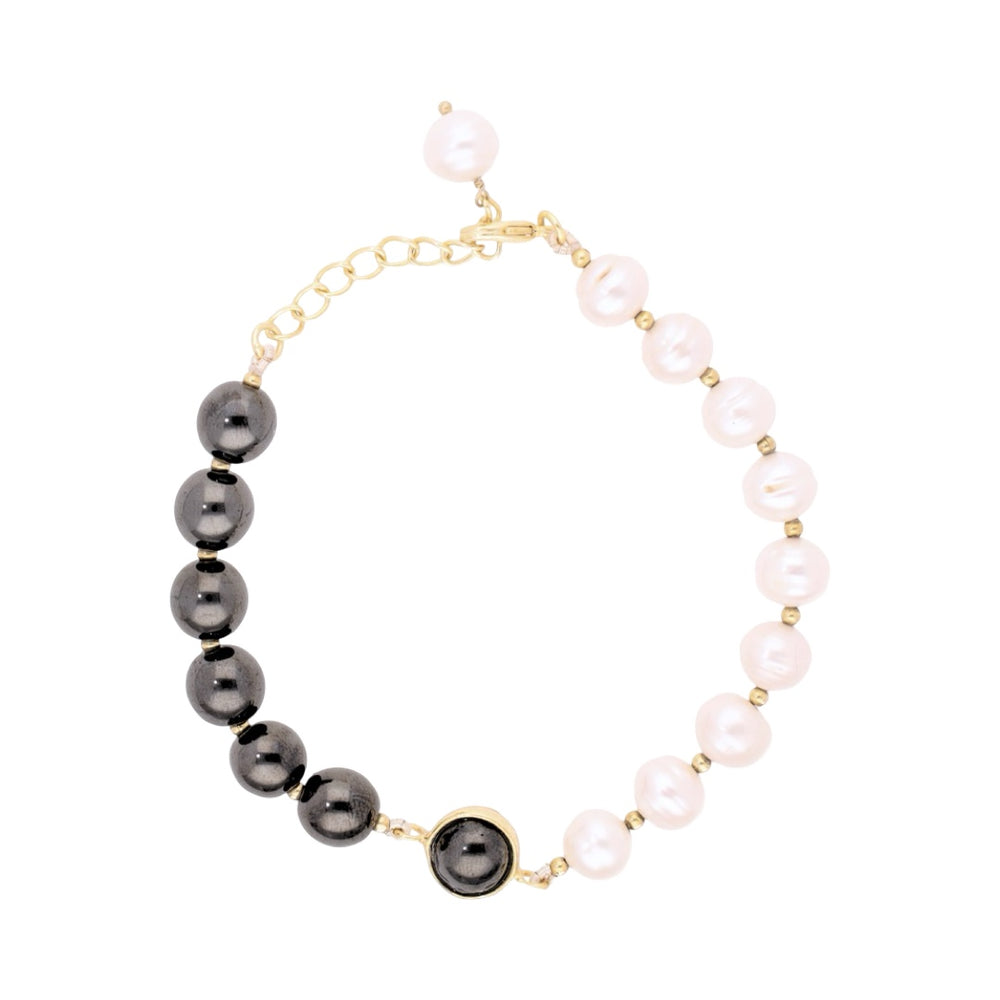 HEMATITE MARGARITE BRACELET
