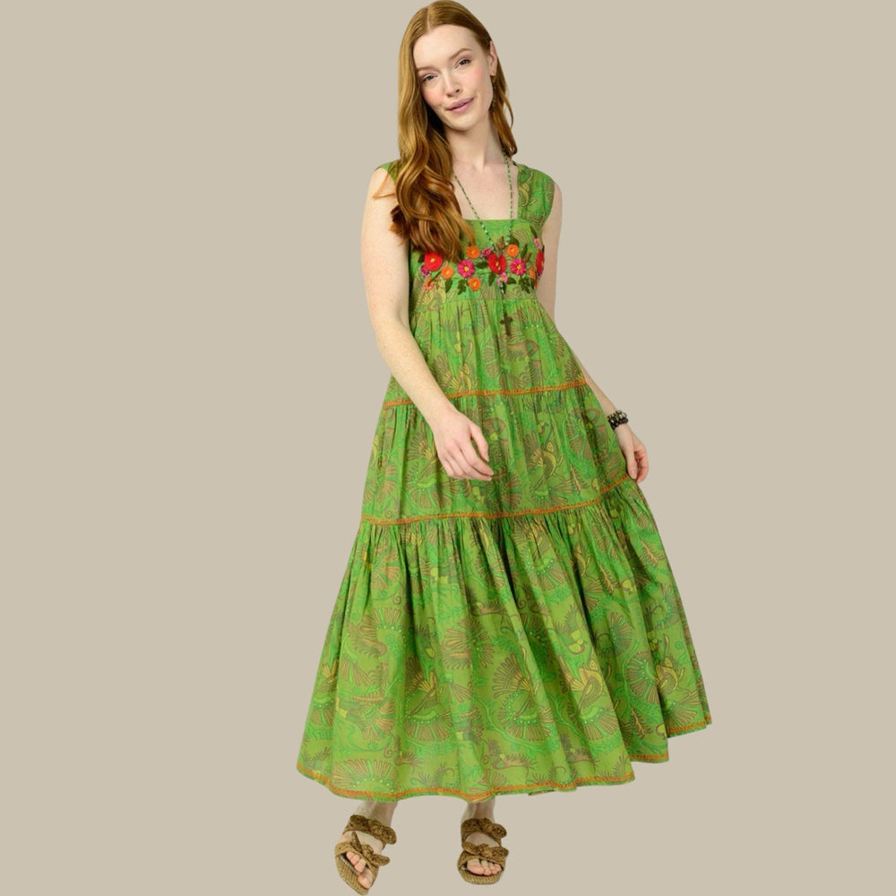 The Irene Botanical Breeze Maxi Dress