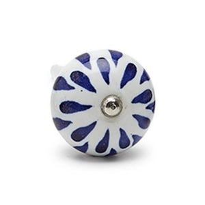 Blue and White Hand-Painted Bottle Stopper