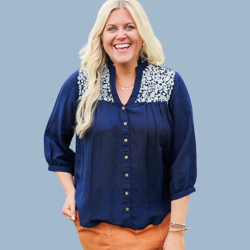 the Indigo Bloom Top