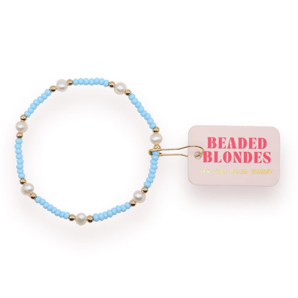 Powder Blue Pearl Bracelet