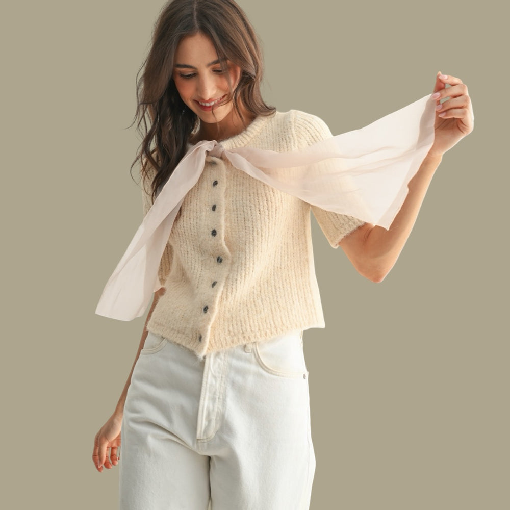 The Belle Bow Cardigan