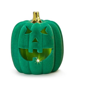 LED Flocked Jack O' Lantern