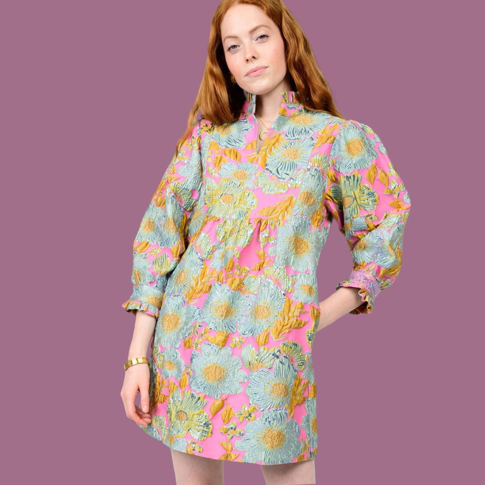 The Mayfair Bloom Brocade Dress